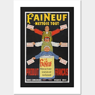 Faineuf France Vintage Poster 1911 Posters and Art